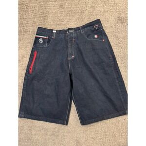 Eight 732 Men's Dark Denim Shorts Size 36 Y2K Cotton Skater Shorts.